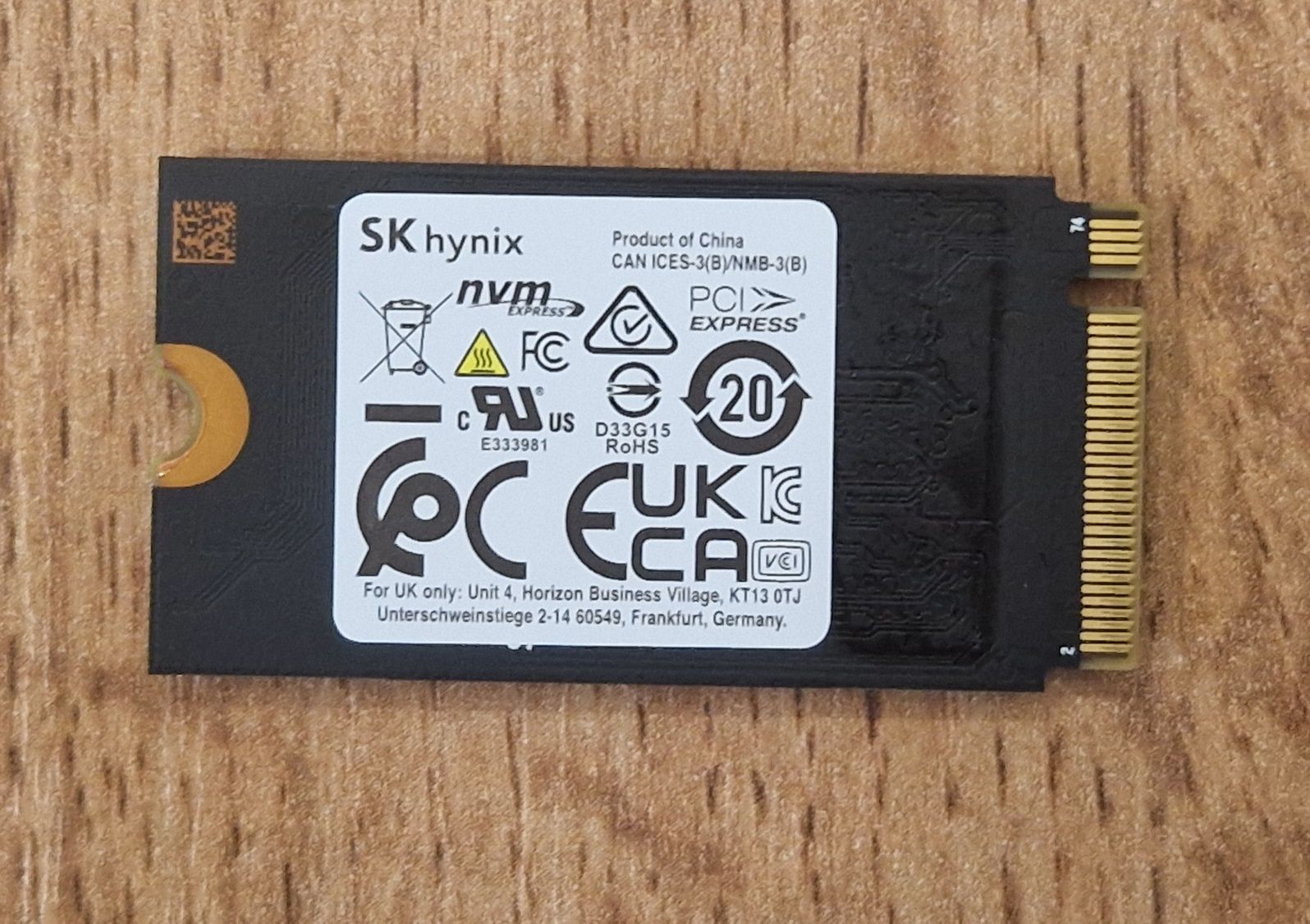SSD диск 512GB M.2 NVMe SKHynix HFS512GEJ4X112N
