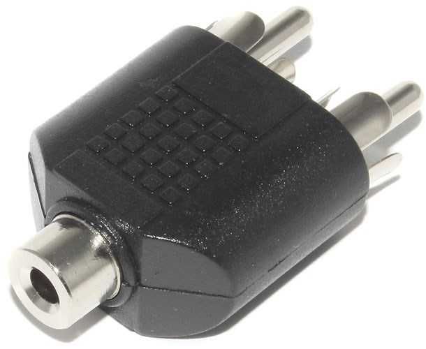Переходник (разветвитель) Mini Jack 3.5 мм - 2 x RCA.