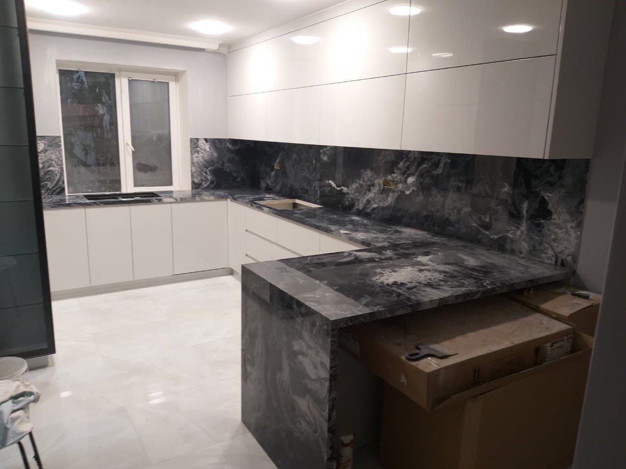 Раковина из керамогранита реска Керамогранита 90 гр 45г