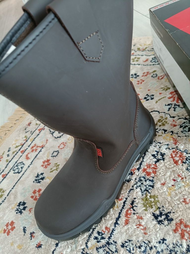 Safety сапоги кожаные