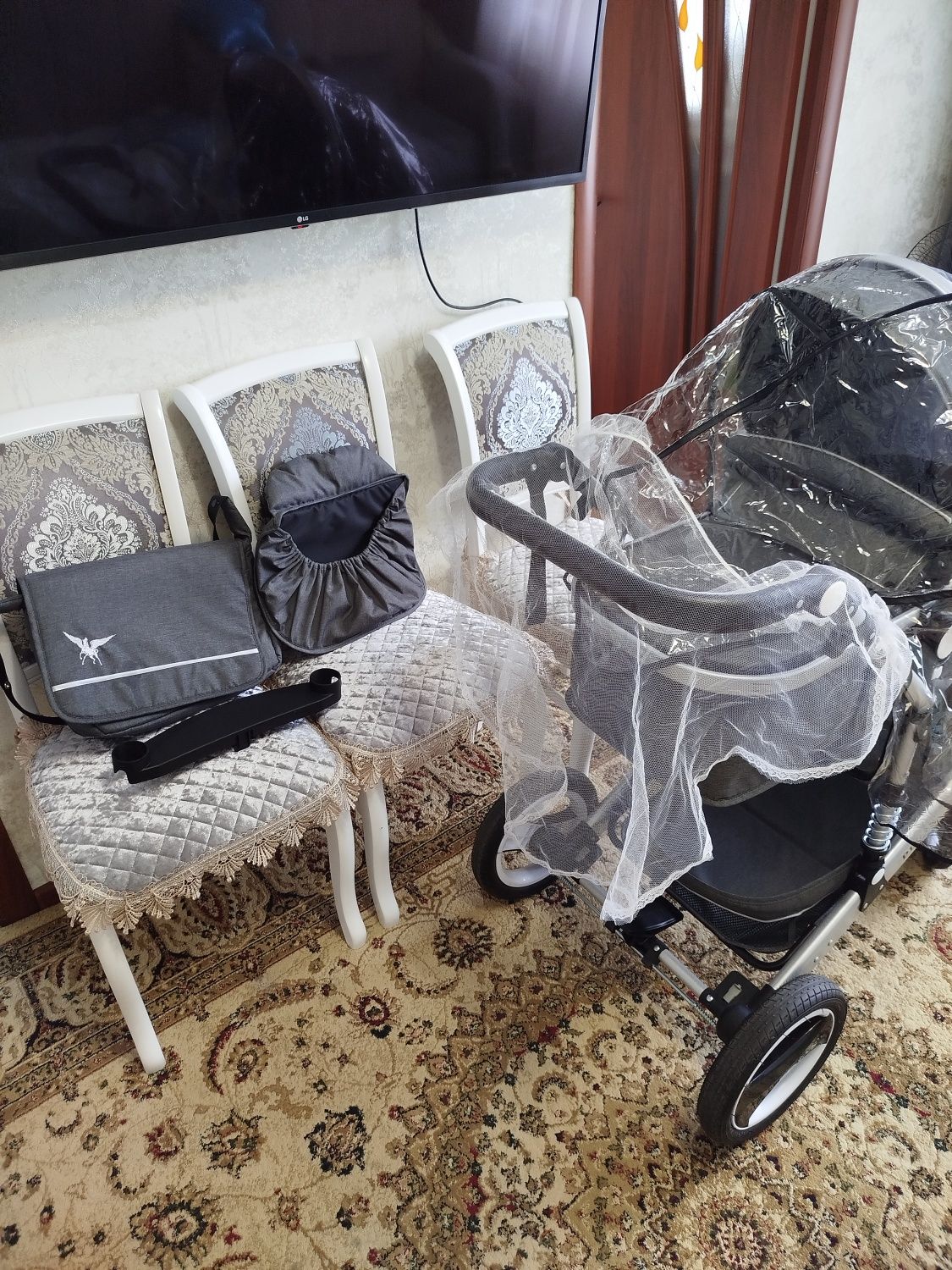 Детская коляска 2 в 1,