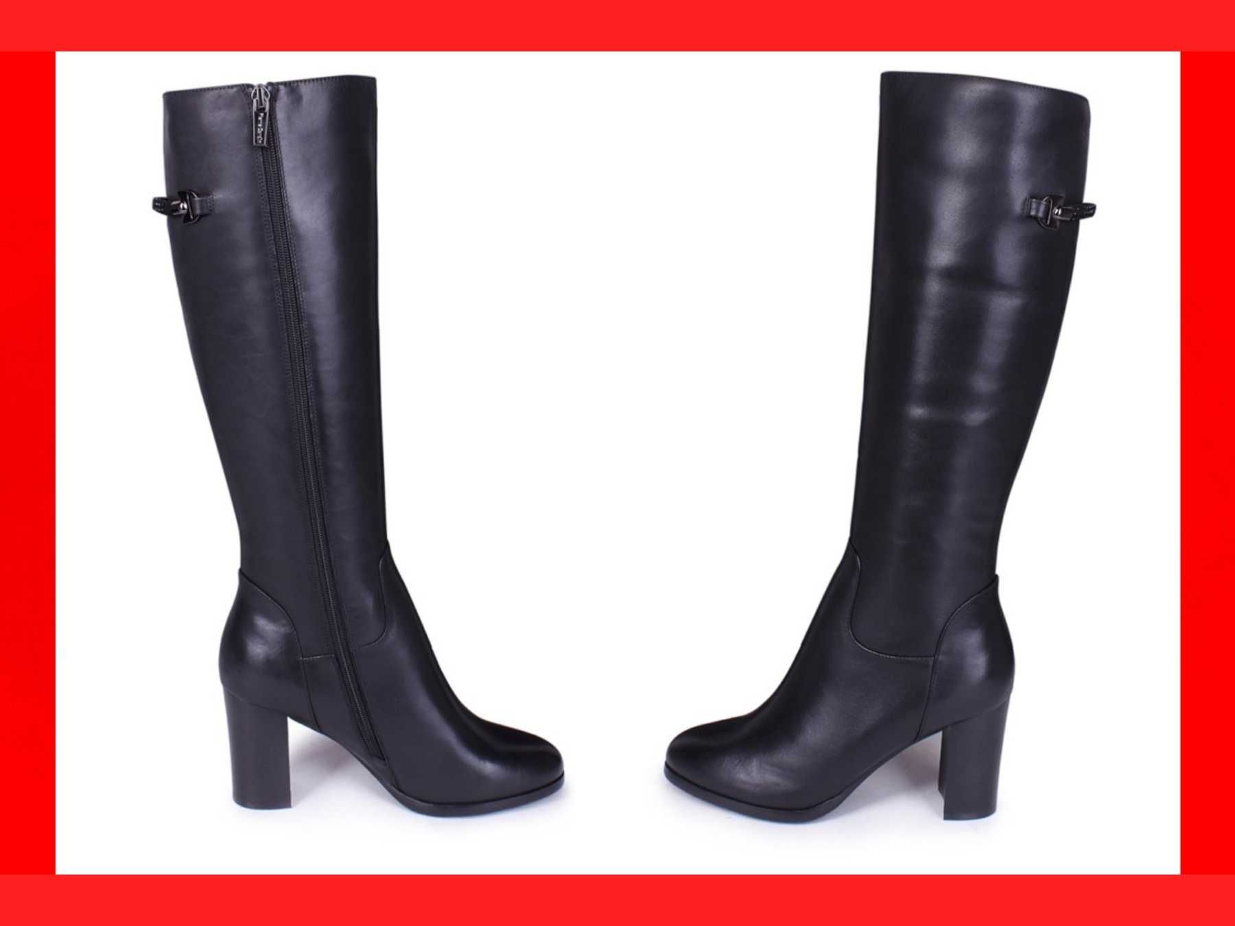 НОВЫЕ! Размер 35! Кожа! Pierre Cardin. Сапоги женские демисезонные.