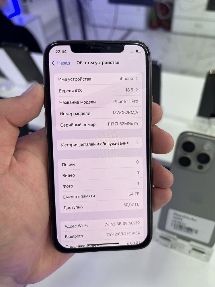 Iphone 11pro 64gb 100%