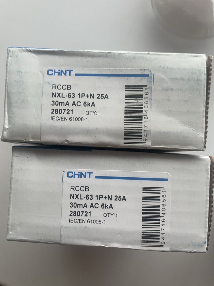 УЗО NL1-63 6kA 2P 16A 30mA. У30 NXL-63 6kA 1P+N 25A 30mA