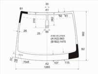 Стекло лобовое Mercedes-benz A 140