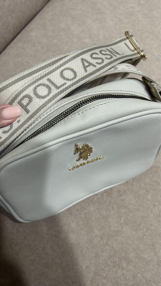 Оригинал сумка Polo,цвет молочный
