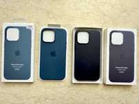Чехол для iPhone 14 Pro Max Apple Leather Case и Apple Silicone Case