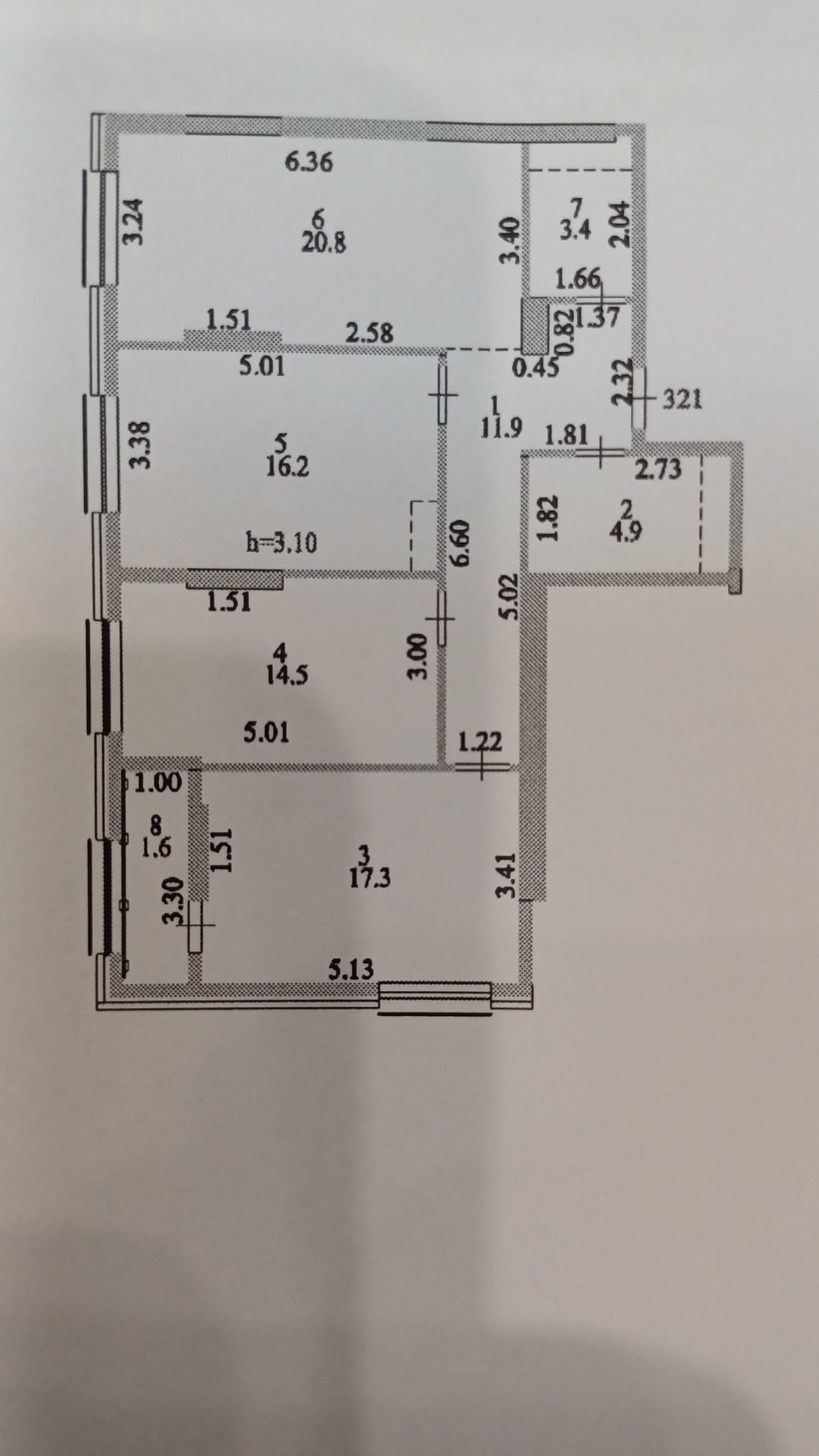 Продам 3-х ком.квартиру