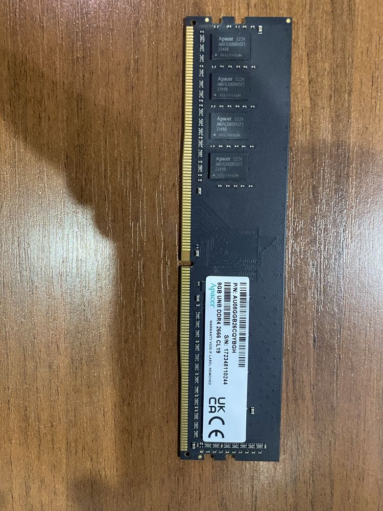 Продаю озу на 8 гб DDR4 2666мгц