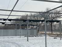 Разборный навес из оцинкованного металла