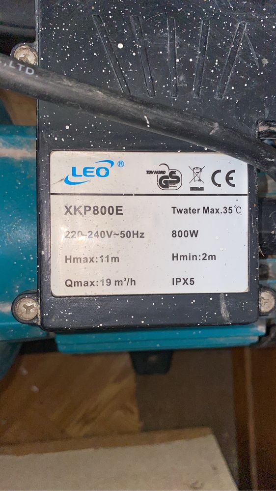 Насос Leo XKP800E на 19 кубов в час