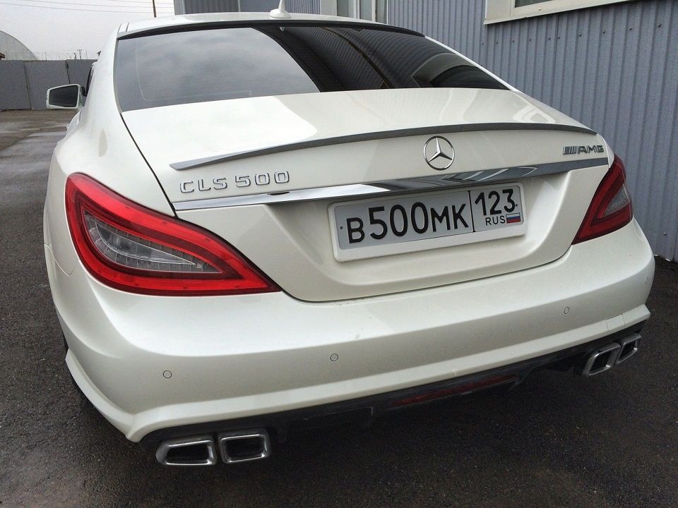 Спойлер задний для мерседес w218 cls