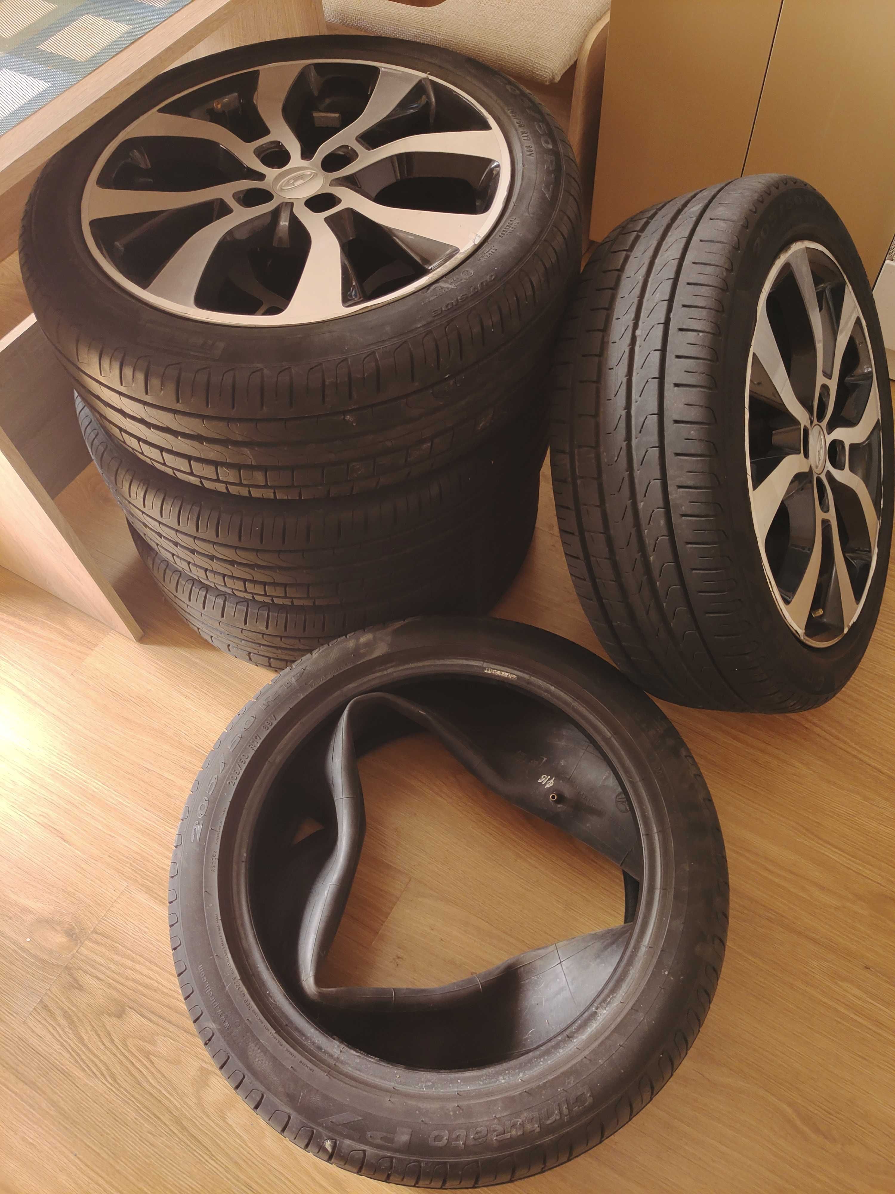 Резина Pirelli P7 205/50 R17 + Диски 6.5x17/4x100 D60.1 ET41 4шт