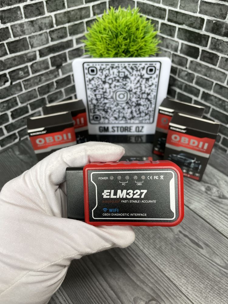 Диагностический сканер OBD2 "Kingbolen" ELM327 V1.5 Wi-Fi