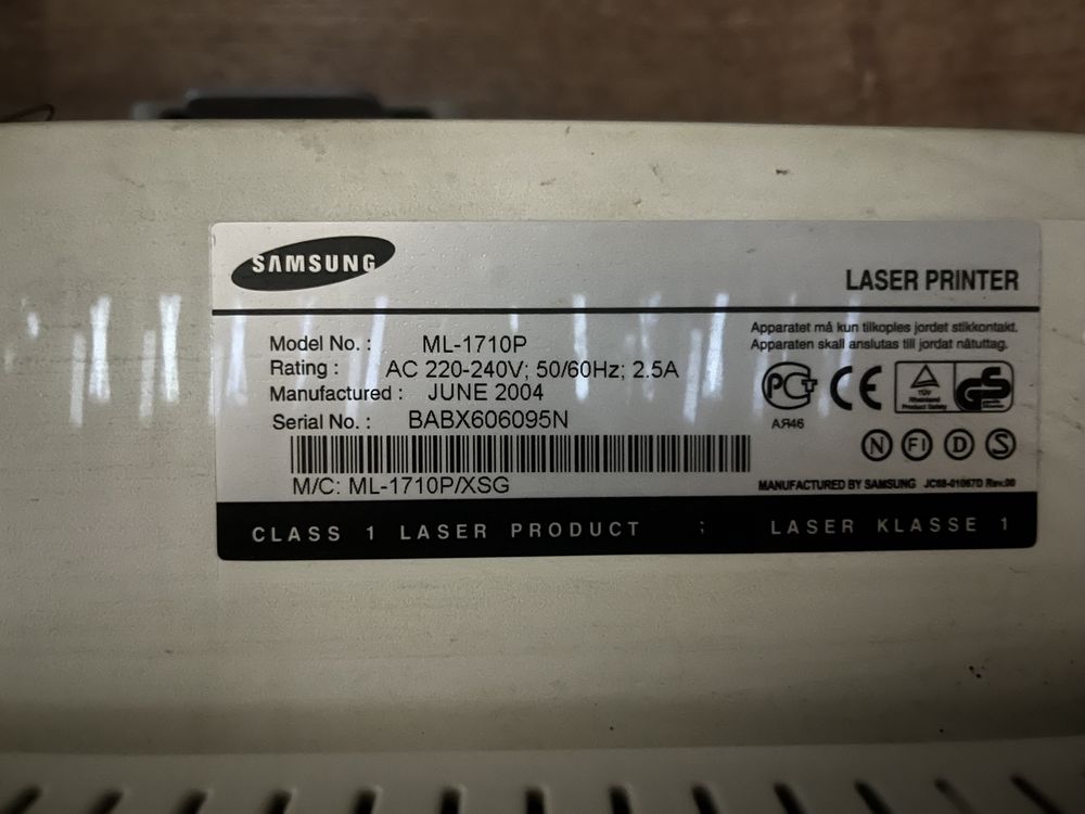 Принтер samsung рабочий продам