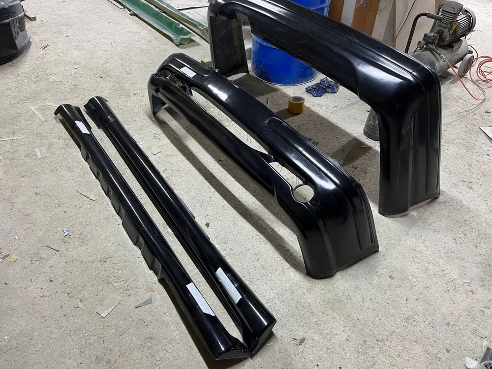 Бампер и порог на W124 W210 накладка и обвесы