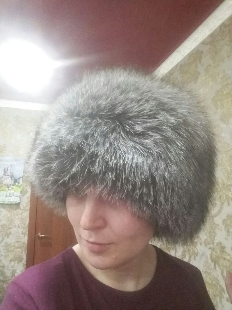 Шапка  женская Песец! Натуральный !!!Новый!!