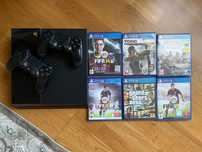 Продаю PlayStation 4 + 2 джойстика + 6 игр в подарок!