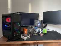Готовый игровой компьютер + 2 монитора | Ryzen 7 + 4060 Ti