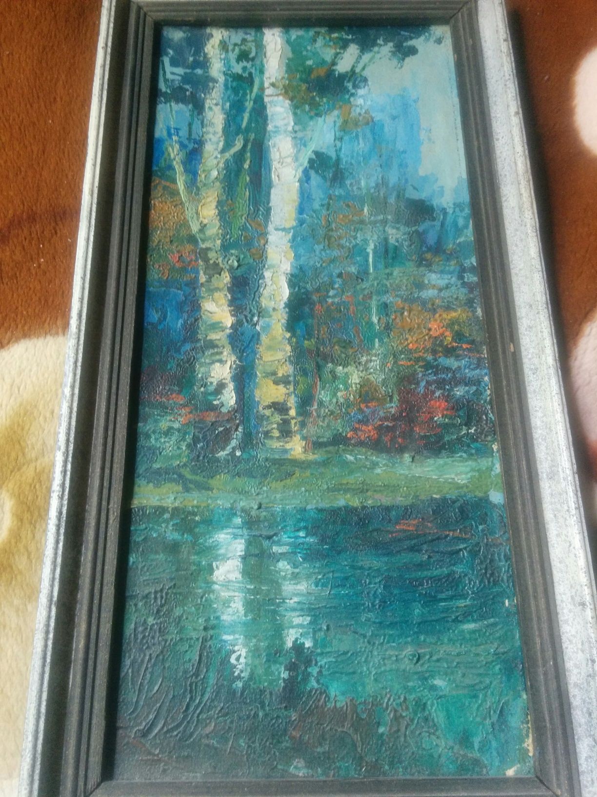 Картина ,масло *Берёзки* Орлов.Е.И 1997г. Алма-ата.