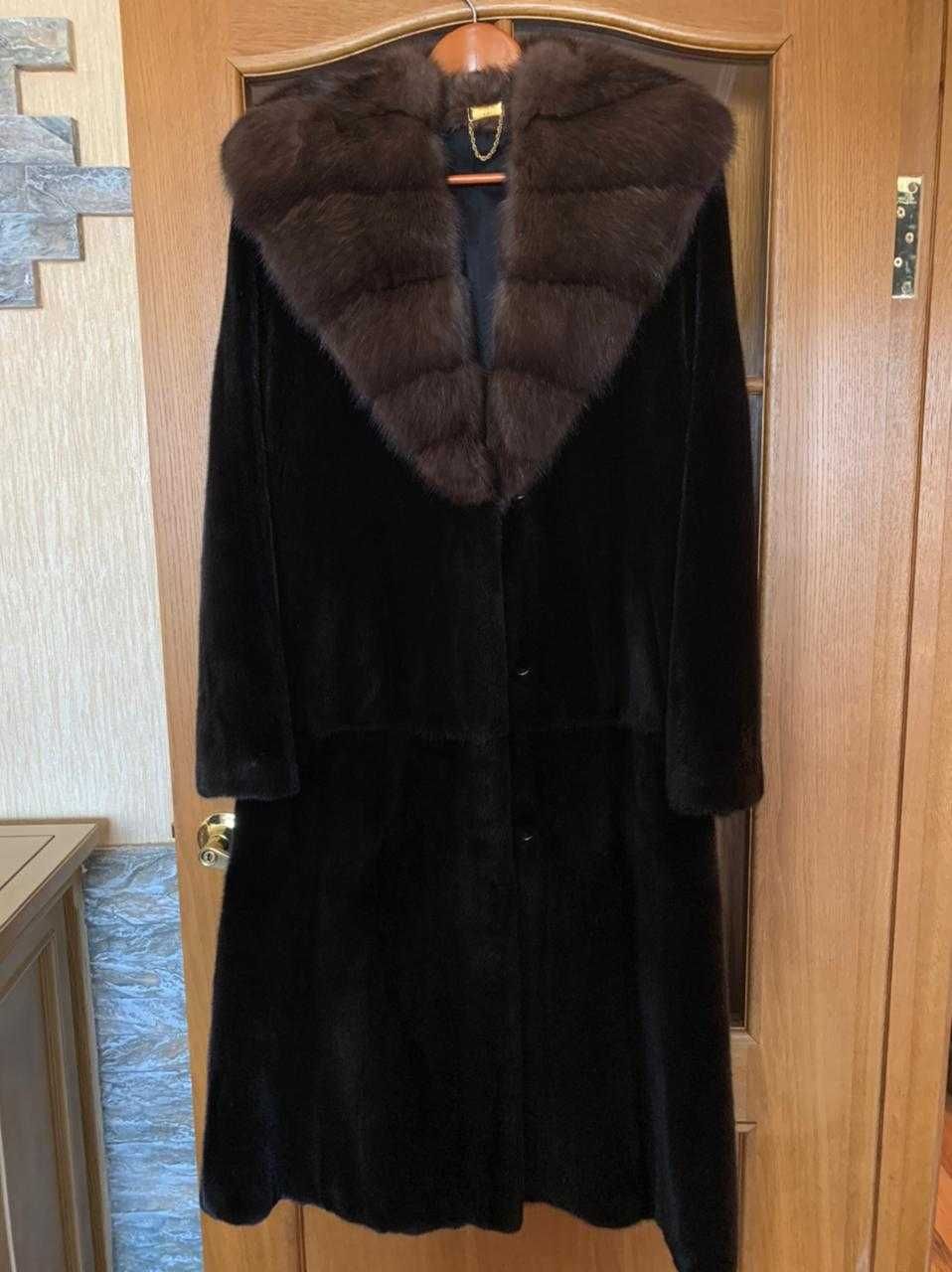 Шуба норковая длинная