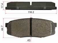 Колодки тормозные Toyota Land cruiser