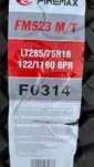 LT285/75R16 FM523 FIREMAX