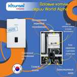 Газовый корейский котел Kiturami (Китурами) Гарантия, Рассрочка