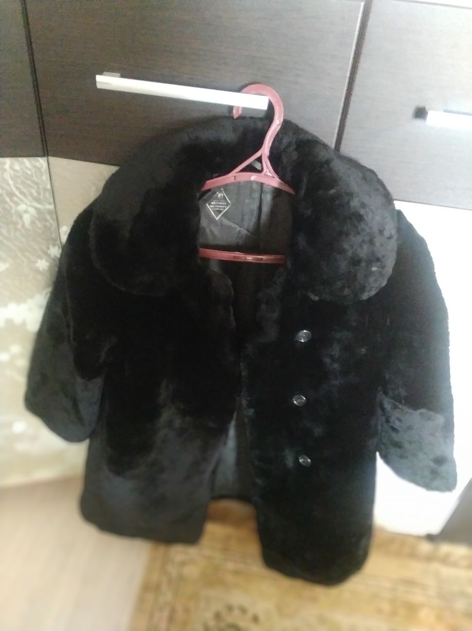 Шубка цигейковая на девочку