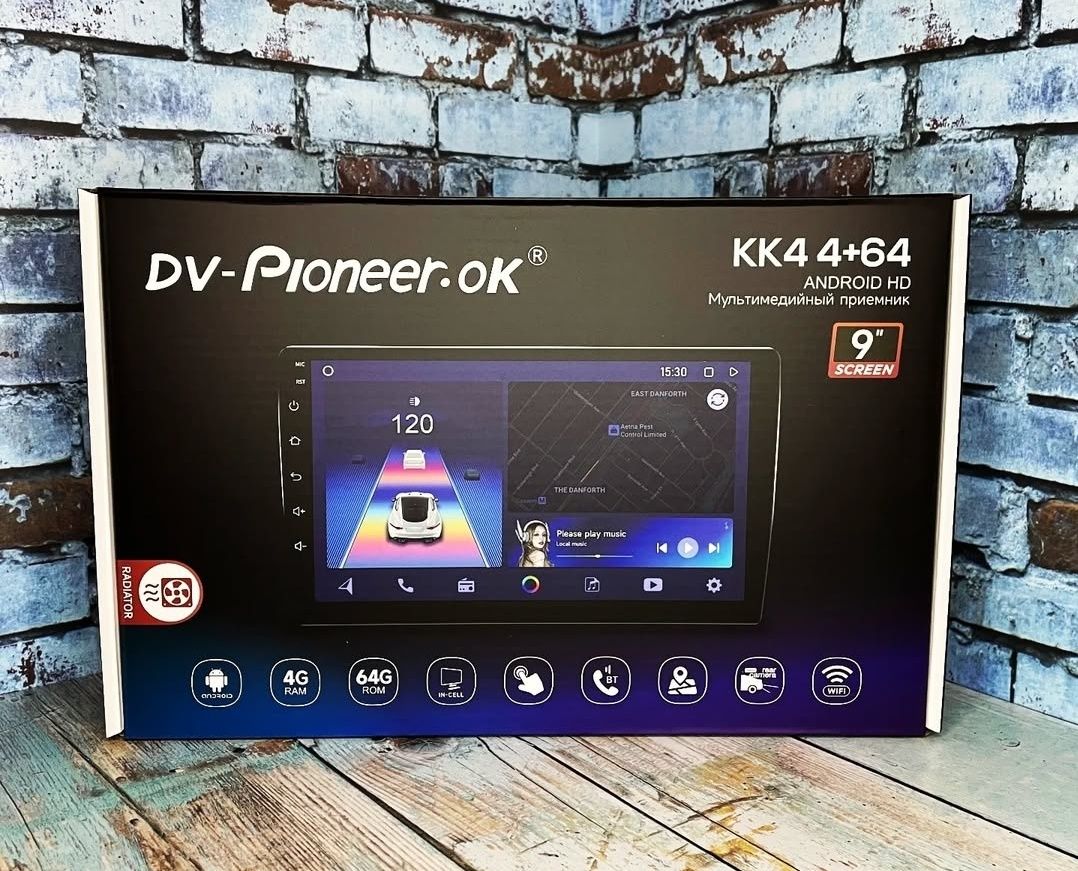 Магнитолла Андройд 9 дюймов Pioneer Ok Kk5 4/64