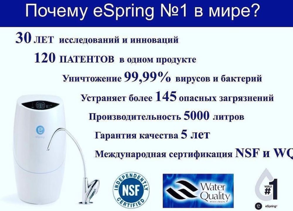 Amway eSpring фильтр Nutrilite витамины Glister