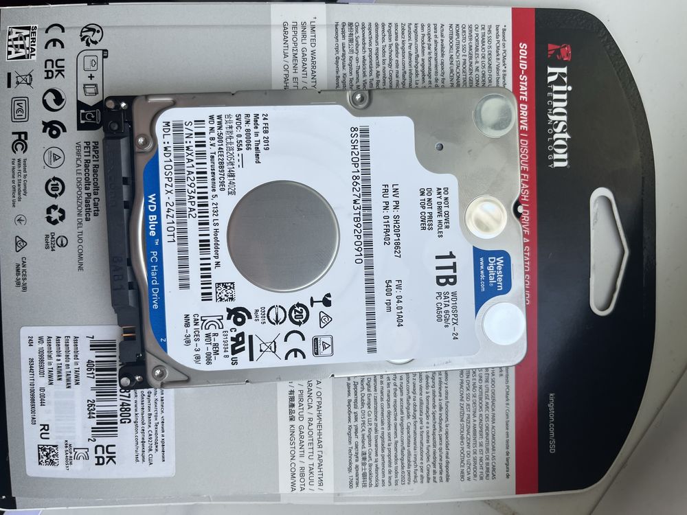 Продам жесткий диск western digital 1tb, б/у, почти новый