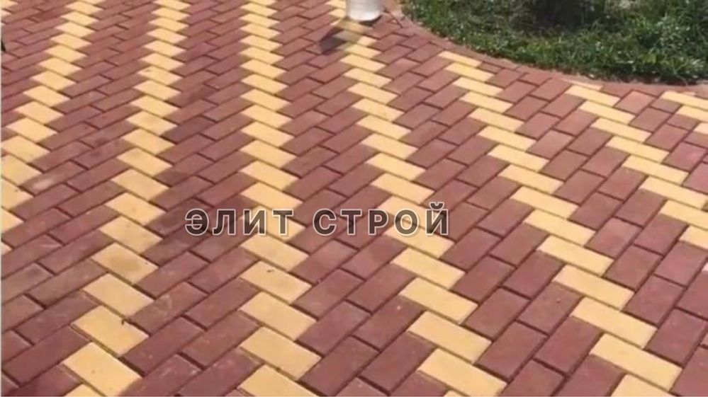 Кирпичики Брусчатка Тротуарная плитка