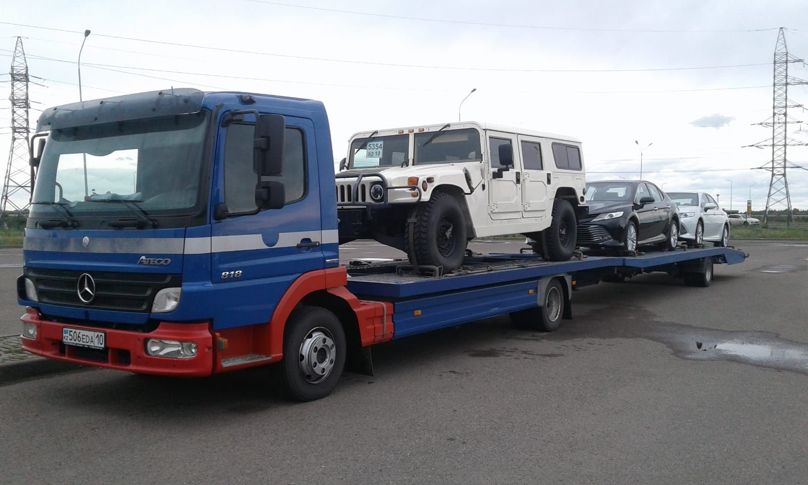 Автовоз-Эвакуатор 3х местный Мерседес  Атего