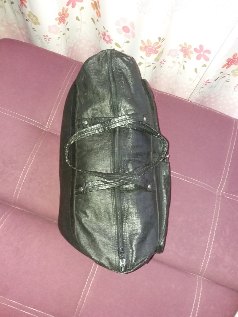 Дорожная складная сумка СССР - кожа