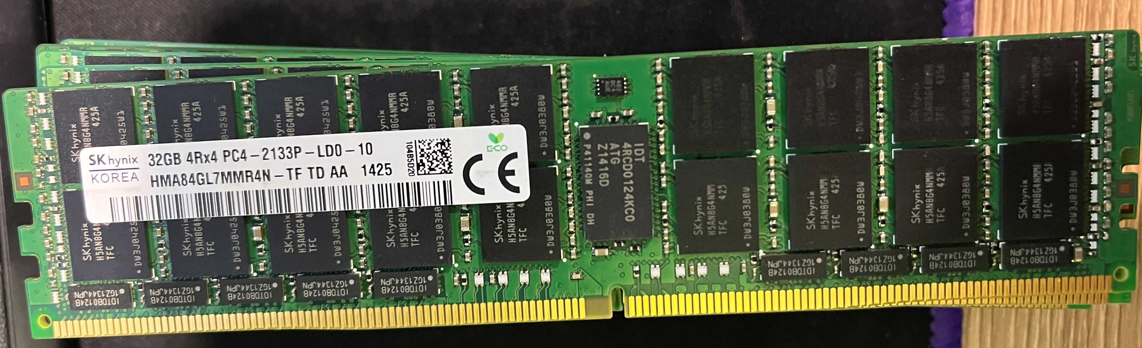 Для серверов. DDR4 16-32 GB Samsung, Hynix
