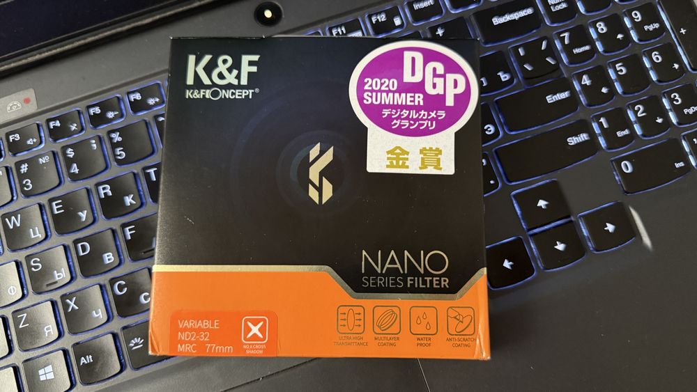 ND Filter 77mm ND2-ND32 KF Concept Nano-X Pro Variable