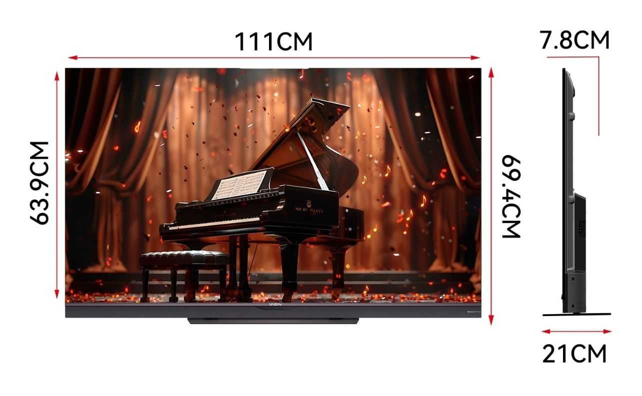 НОВИНКА!!! Yasin Q7A Ultra, мощными динамиками  Dolby , 126см
