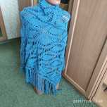 Шаль ажурная ручной работы