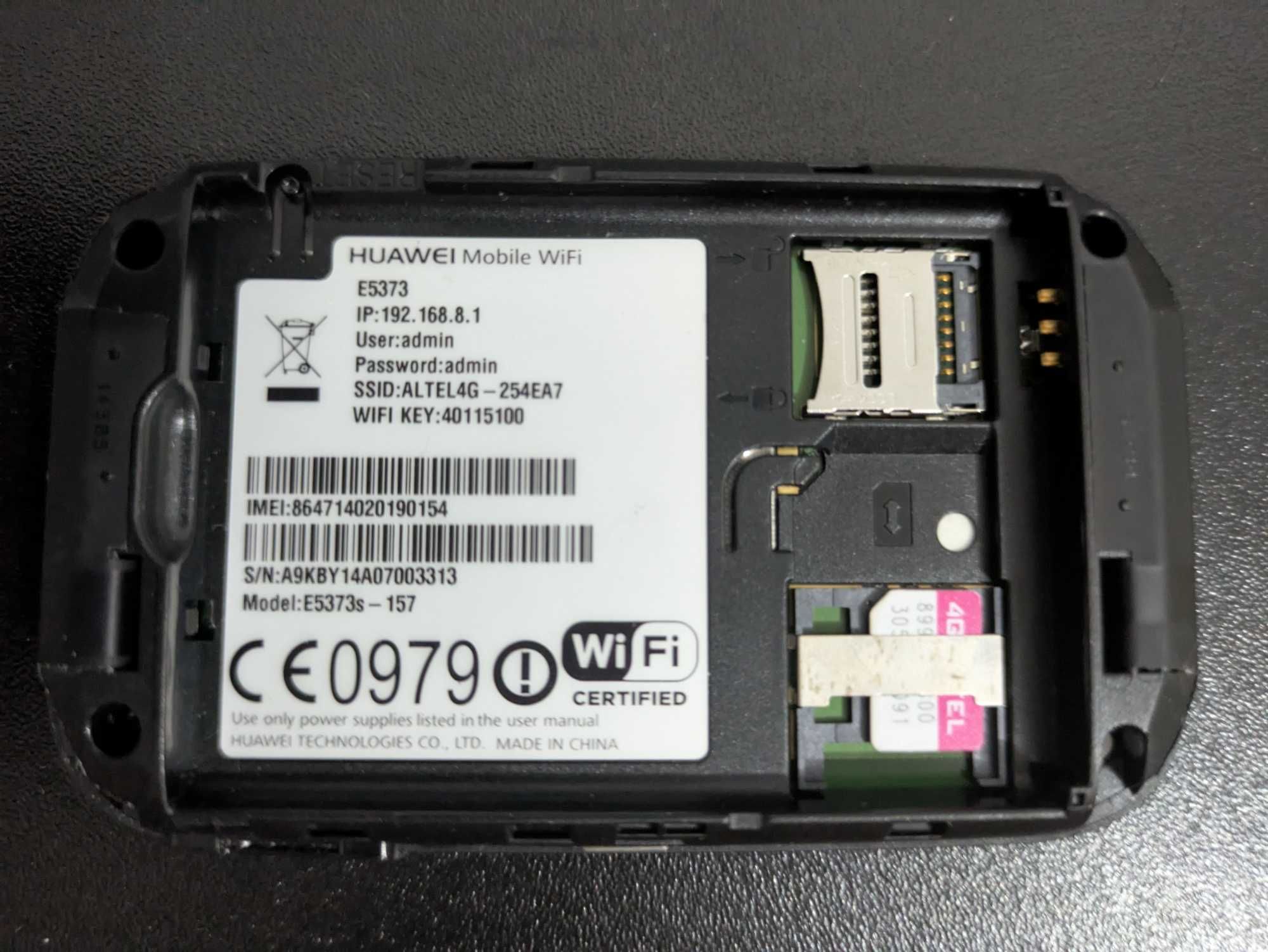 Altel 4G Wi-Fi роутер Huawei E5373