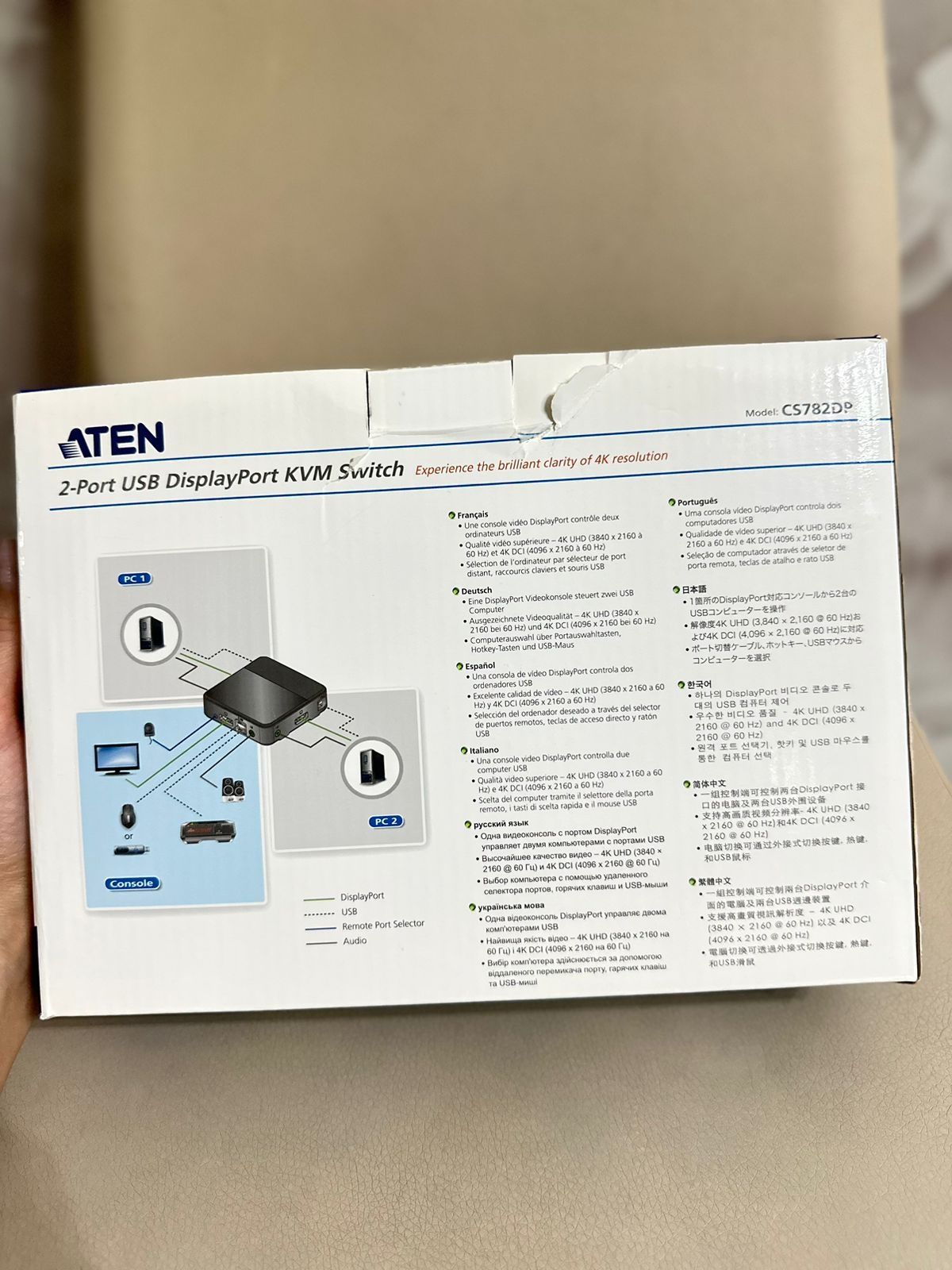 KVM-переключатель (Switch) ATEN CS782DP