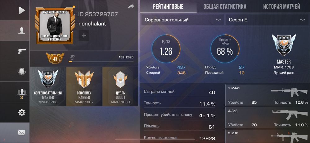Продам аккаунт standoff 2 с мастером