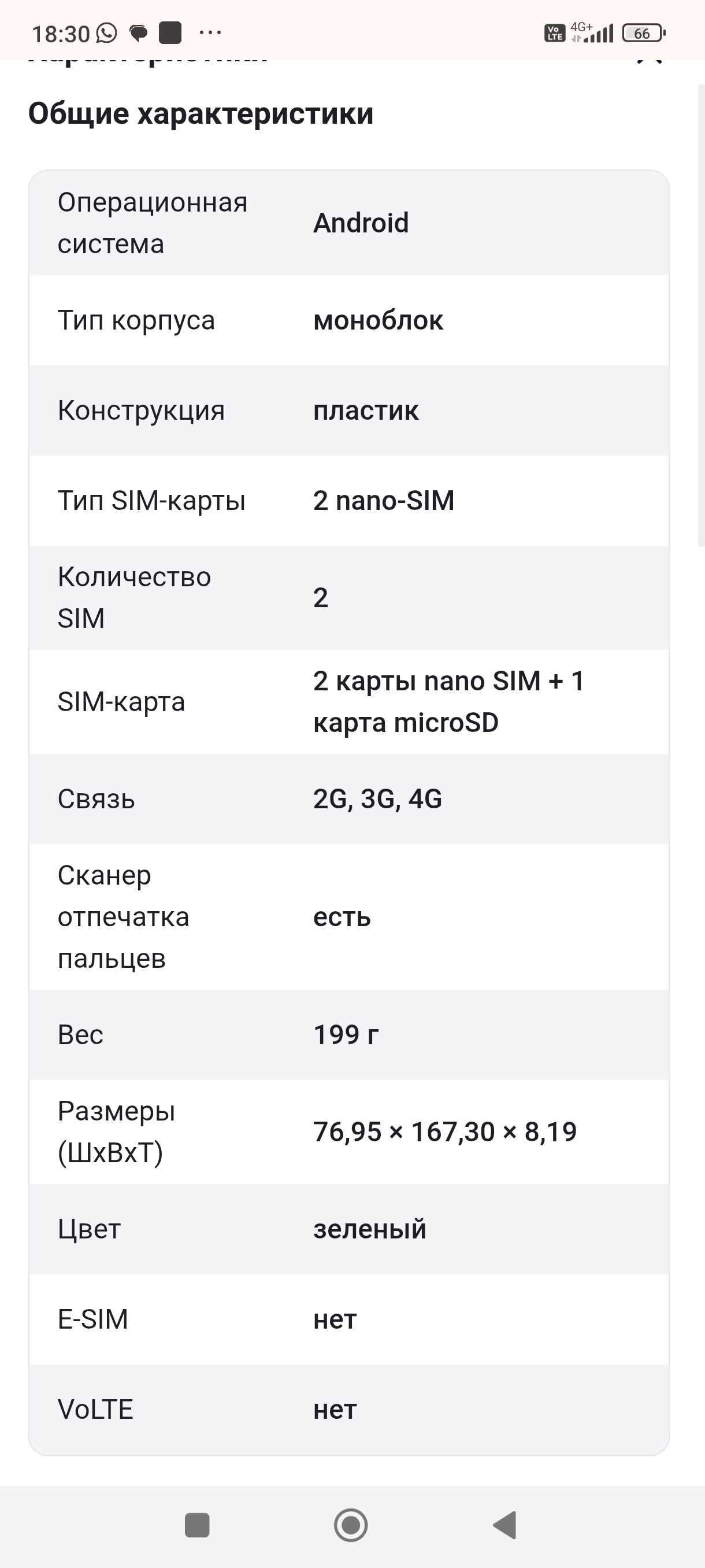 Смартфон Vivo y04