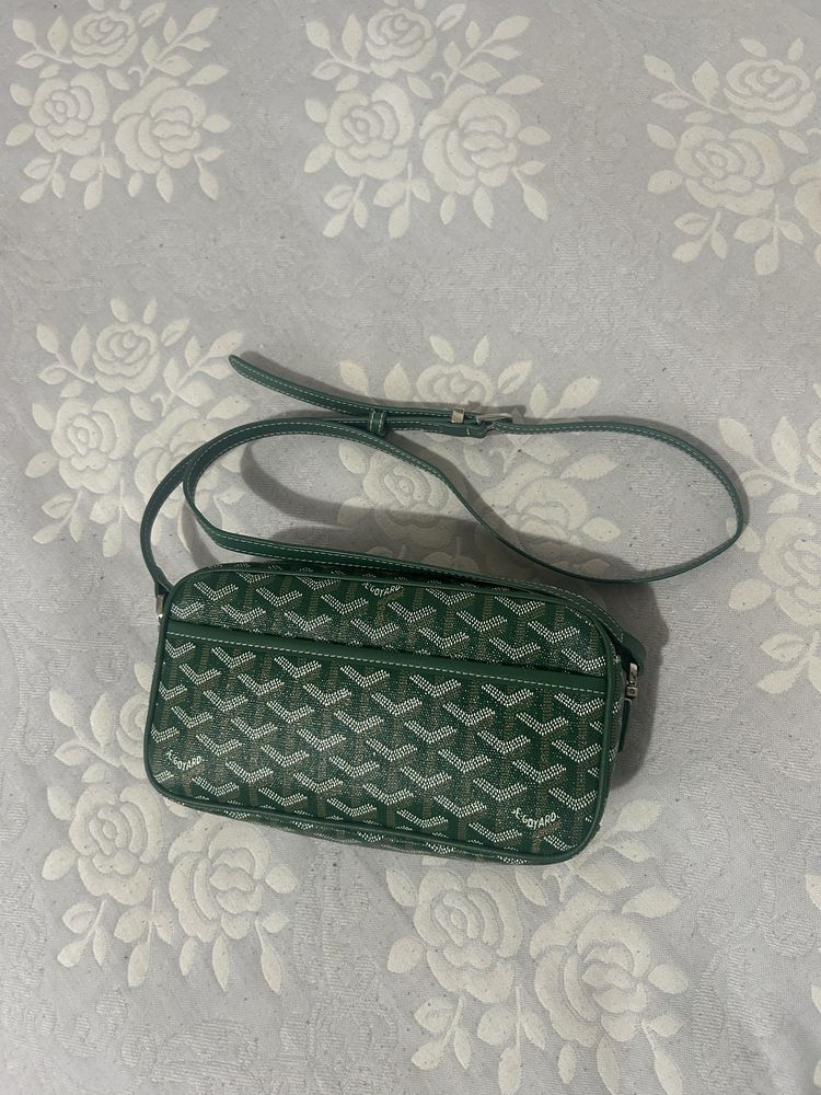 Барсетка Goyard зеленая
