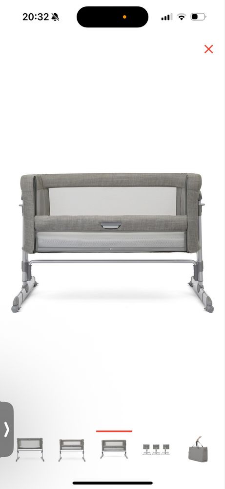 Joie манеж-кровать ROOMIE GLIDE Foggy Gray