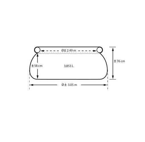 Круглый надувной бассейн 305х76см, Intex 28120
