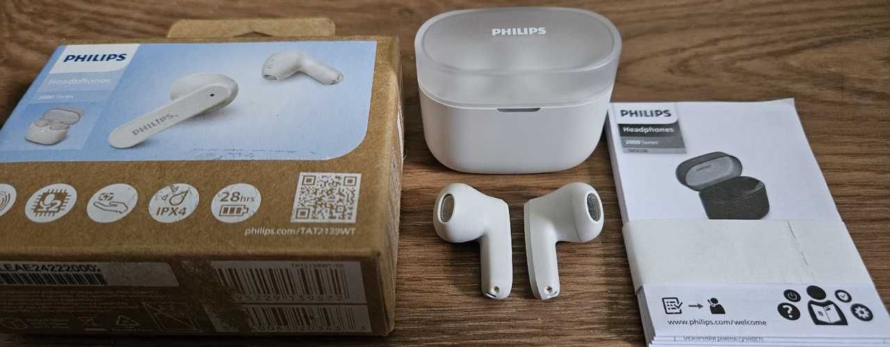 Наушники TWS Philips TAT2139 белый
