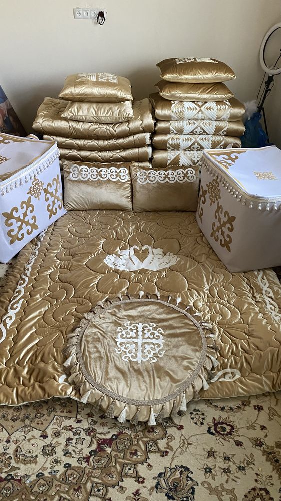 Қыз жасауы құрақ көрпе махаббат көрпе Жеткізу тегін