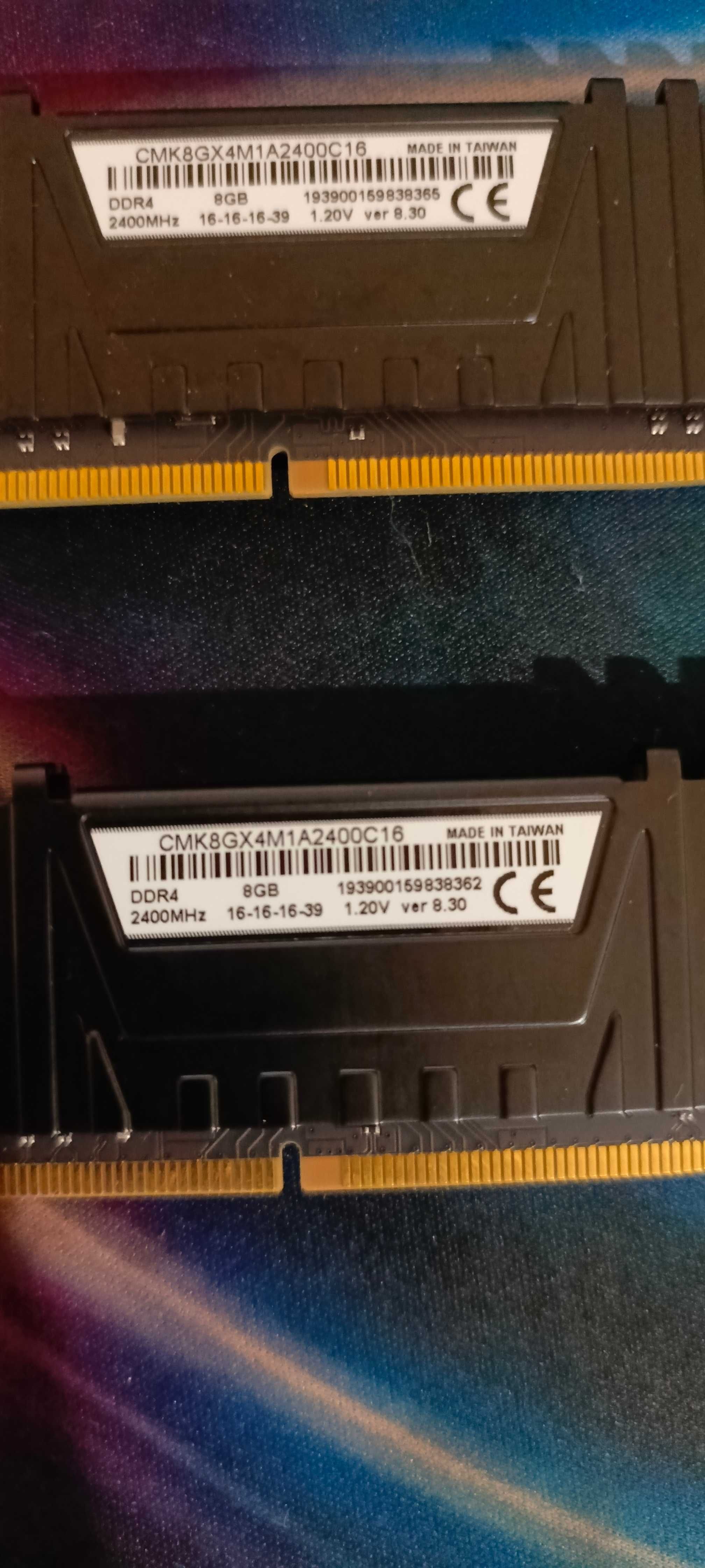 ОЗУ 16gb DDR4 2400 Corsair