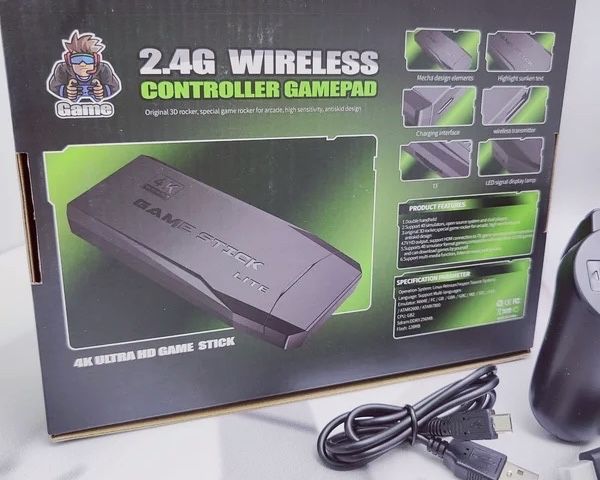 +10 000 ИГР! Игровая приставка Retro game stick 64Gb/Sega/Денди/Sony